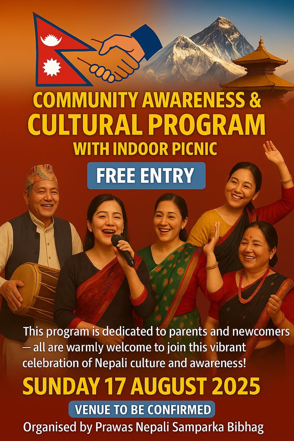 Community Awareness & Cultural Program with Indoor Picnic